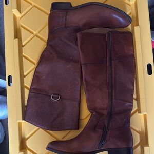 Frye Brown Leather Knee-High Boots